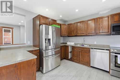 570 Cannon Street E, Hamilton, ON - Indoor Photo Showing Kitchen With Double Sink