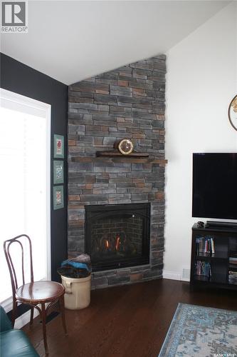 Bruce Acreage, Sherwood Rm No. 159, SK - Indoor Photo Showing Living Room With Fireplace
