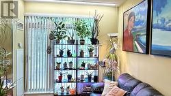 Terrace walkout, floor/ceiling sliding glass door. - 