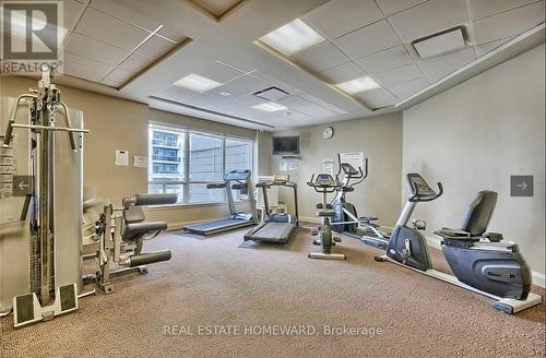 Gym with free weights and cardio equipment - 108 - 50 Disera Drive, Vaughan, ON - Indoor