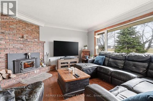 1767 Centre Road, Hamilton, ON - Indoor Photo Showing Living Room With Fireplace
