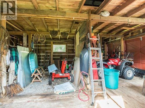 1663 Moran Road Road, Thrums, BC - Indoor Photo Showing Garage