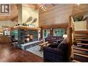 7799 Golf Course Road, Anglemont, BC  - Indoor Photo Showing Living Room With Fireplace 