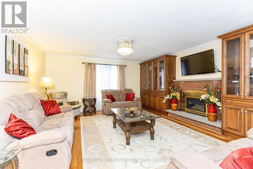 23 Leah Crescent, Ajax, ON - Indoor Photo Showing Living Room With Fireplace