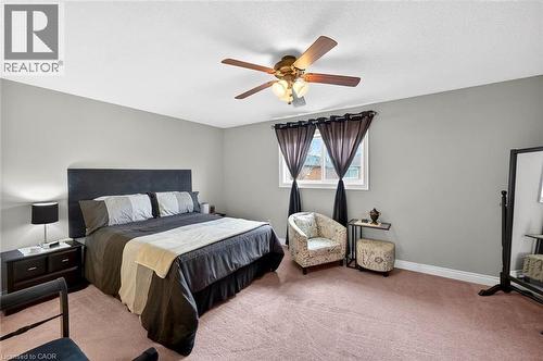Bedroom featuring carpet flooring and a ceiling fan - 3753 Densbury Drive, Mississauga, ON - Indoor Photo Showing Bedroom