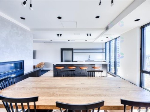 Salle communautaire - 226-201 Rue Jacques-Le Ber, Montréal (Verdun/Île-Des-Soeurs), QC - Indoor With Fireplace