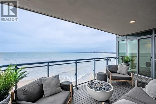 2060 Lakeshore Road Unit# 608, Burlington, ON - Outdoor With Body Of Water With Balcony With Exterior