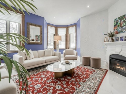 Salon - 447 Av. Prince-Albert, Westmount, QC - Indoor Photo Showing Living Room With Fireplace