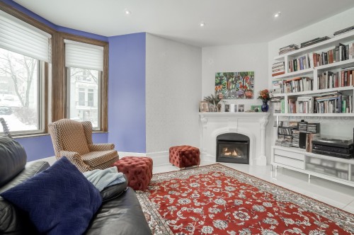 Salon - 447 Av. Prince-Albert, Westmount, QC - Indoor Photo Showing Living Room With Fireplace