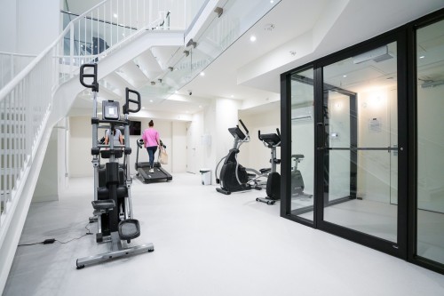 Exercise Room - 1704-360 Rue Mayor, Montréal (Ville-Marie), QC - Indoor Photo Showing Gym Room