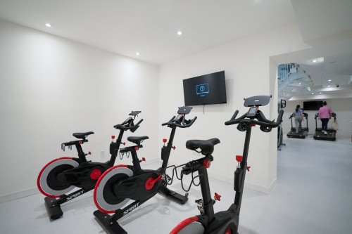 Exercise Room - 1704-360 Rue Mayor, Montréal (Ville-Marie), QC - Indoor Photo Showing Gym Room