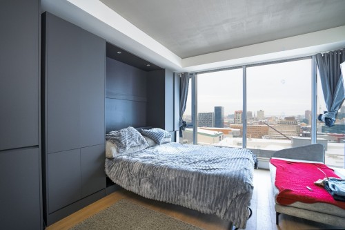 Bedroom - 1704-360 Rue Mayor, Montréal (Ville-Marie), QC - Indoor Photo Showing Bedroom