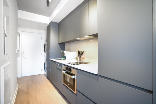 Kitchen - 1704-360 Rue Mayor, Montréal (Ville-Marie), QC - Indoor Photo Showing Kitchen