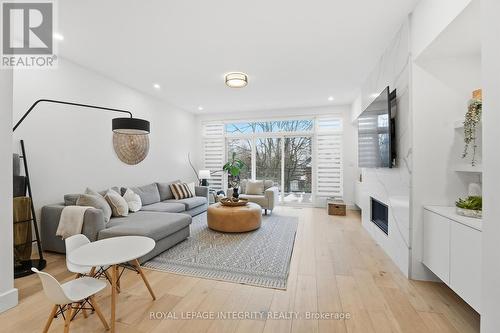 221 Wesley Avenue, Ottawa, ON - Indoor Photo Showing Living Room With Fireplace