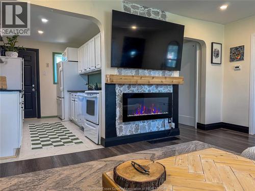 1704 Central, Windsor, ON - Indoor With Fireplace