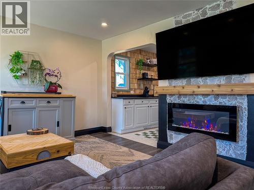 1704 Central, Windsor, ON - Indoor With Fireplace