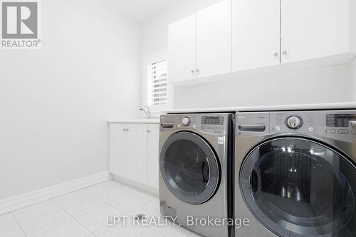 Convenient Upper Level Laundry - 113 Burns Boulevard, King, ON - Indoor Photo Showing Laundry Room