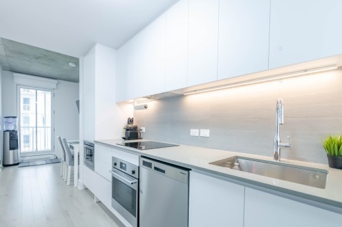 Kitchen - 610-2320 Rue Tupper, Montréal (Ville-Marie), QC - Indoor Photo Showing Kitchen With Upgraded Kitchen