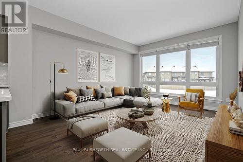 Virtually Staged-Living Room - 4958 Abbott Street E, Ottawa, ON - Indoor Photo Showing Living Room
