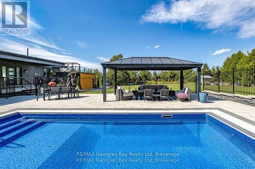 165 Wilson Road, Midland, ON - Outdoor With In Ground Pool With Deck Patio Veranda With Backyard