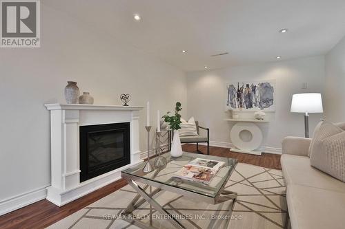 1439 Larchview Trail, Mississauga, ON - Indoor Photo Showing Living Room With Fireplace