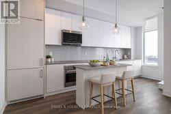 Virtually staged kitchen island - 