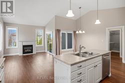 Great room with gas fireplace - 