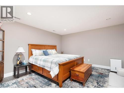 Bsmt guest room - 4537 Lansdowne Road, Armstrong, BC - Indoor Photo Showing Bedroom