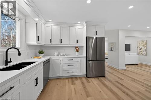 315 Morrison Drive, Caledonia, ON - Indoor Photo Showing Kitchen With Stainless Steel Kitchen With Double Sink With Upgraded Kitchen