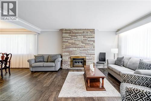 5 Albert Street E, Alliston, ON - Indoor Photo Showing Living Room With Fireplace