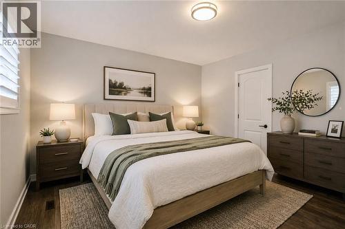 Virtually Staged Bedroom - 5 Albert Street E, Alliston, ON - Indoor Photo Showing Bedroom