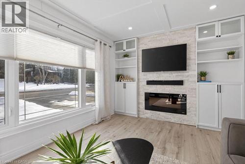 258 Sanatorium Road, Hamilton, ON - Indoor With Fireplace