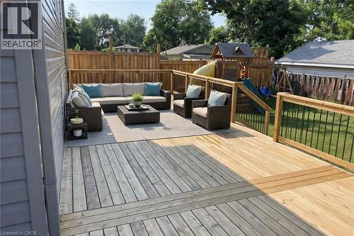 Virtually Staged Furniture. - 258 Sanatorium Road, Hamilton, ON - Outdoor With Deck Patio Veranda With Exterior