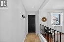Doorway to outside with stone tile flooring and recessed lighting - 216 Robert Street, Hamilton, ON  - Indoor Photo Showing Other Room 