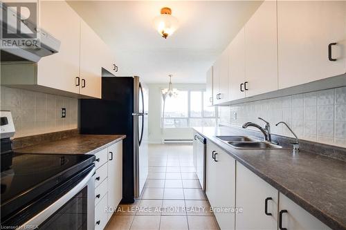 501 - 65 Highland Crescent, Kitchener, ON - Indoor Photo Showing Kitchen With Double Sink