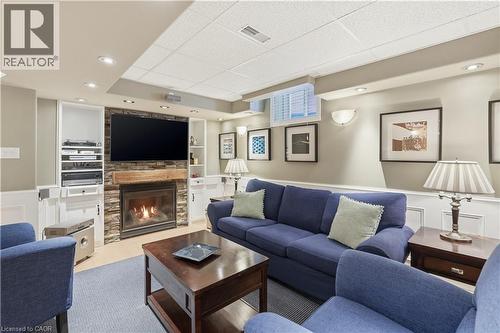 48 Chester Crescent, Georgetown, ON - Indoor Photo Showing Living Room With Fireplace