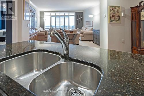 1202 - 250 Pall Mall Street, London East (East F), ON - Indoor Photo Showing Kitchen With Double Sink