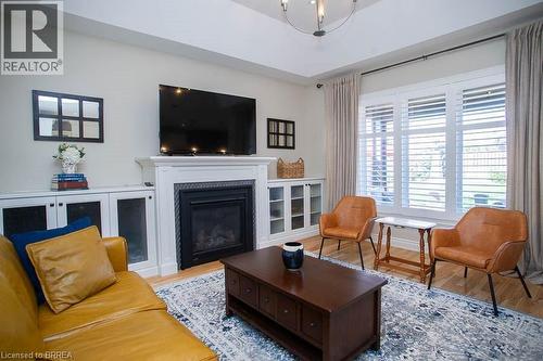 87 Allandale Crescent, Simcoe, ON - Indoor Photo Showing Living Room With Fireplace
