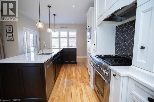 87 Allandale Crescent, Simcoe, ON - Indoor Photo Showing Kitchen With Double Sink With Upgraded Kitchen