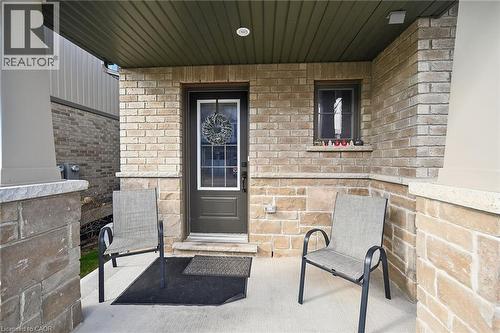 Entrance to property featuring stone siding - 80 Severino Circle, Smithville, ON - Outdoor With Exterior