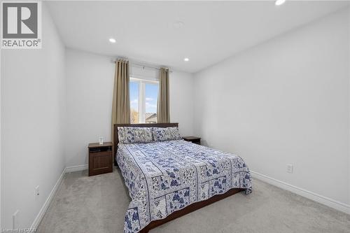 Bedroom with light carpet and recessed lighting - 80 Severino Circle, Smithville, ON - Indoor Photo Showing Bedroom