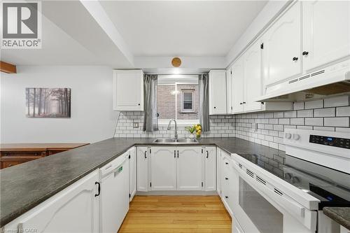 15 Finch Place, Hamilton, ON - Indoor Photo Showing Kitchen With Double Sink