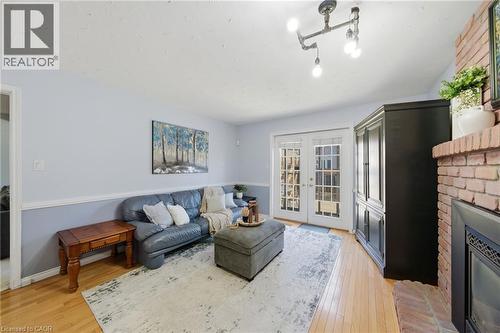 15 Finch Place, Hamilton, ON - Indoor Photo Showing Living Room With Fireplace