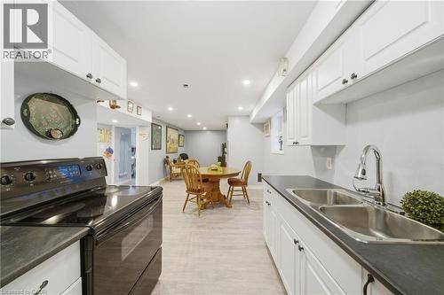 15 Finch Place, Hamilton, ON - Indoor Photo Showing Kitchen With Double Sink