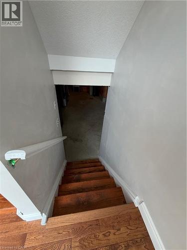 Stairs with a textured ceiling - 45 Brookfield Crescent, Kitchener, ON - Indoor Photo Showing Other Room