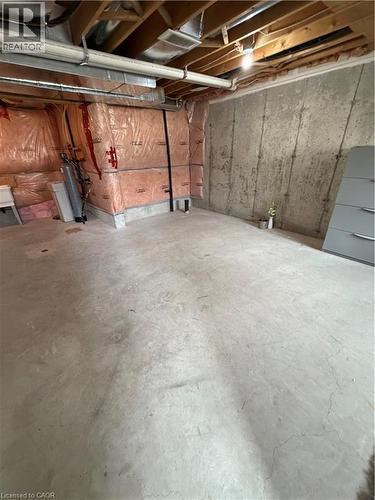 View of unfinished basement - 45 Brookfield Crescent, Kitchener, ON - Indoor Photo Showing Basement
