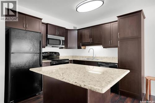 202 615 Lynd Crescent, Saskatoon, SK - Indoor Photo Showing Kitchen With Double Sink