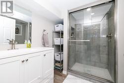 A 3-pc with walk-in shower services this level. - 