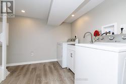 The basement laundry room. - 