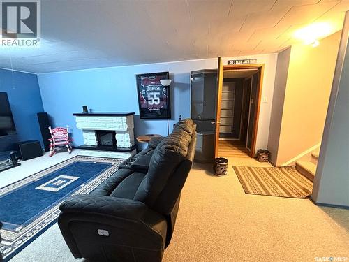 202 Herbert Street, Maple Creek, SK - Indoor With Fireplace